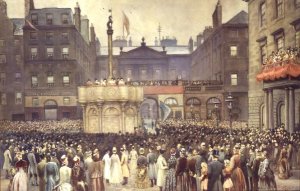 The Presentation of the Restored Market Cross, Edinburgh, to the Magistrates Council by the Right Honourable W.E. Gladstone, MP, 23rd November 1885