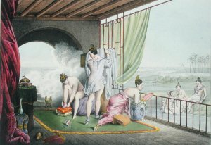 Bathers at their toilet, published 1824-27