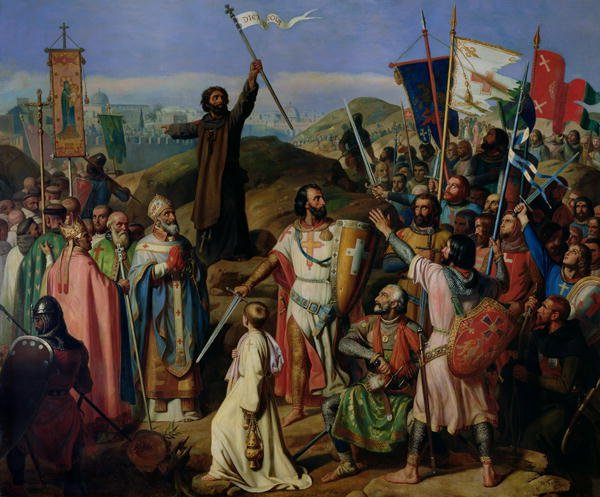 Procession of Crusaders around Jerusalem, 14th July 1099, 1841