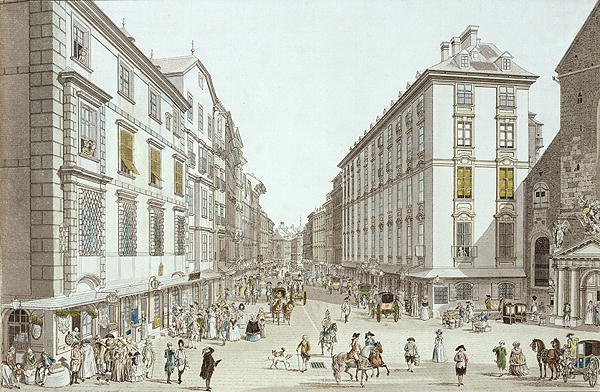 View of Kohlmarkt, 1786