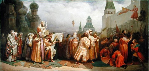 Palm Sunday Procession under the Reign of Tsar Alexis Romanov 1629-76 1868