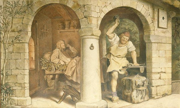 The Blacksmith of Ruhla, c.1854-44