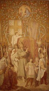 Frescos in Wartburg Castle, c.1854-55