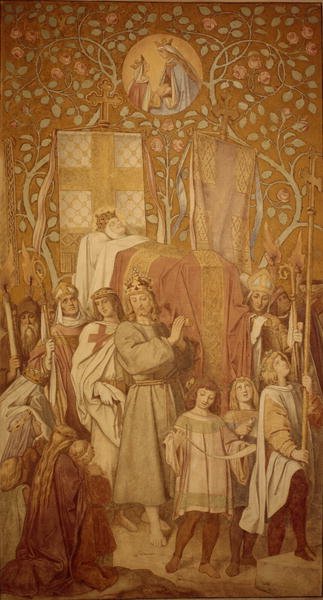 Frescos in Wartburg Castle, c.1854-55