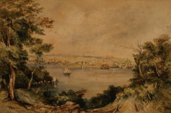 Sydney from Lavender Bay, 1868