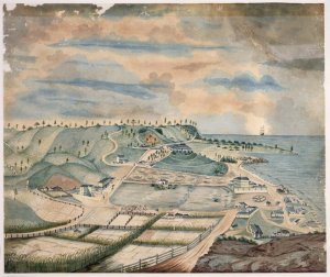 Settlement at Norfolk Island, c.1835