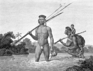 Puri Indians in the jungle, Brazil, c.1815-17