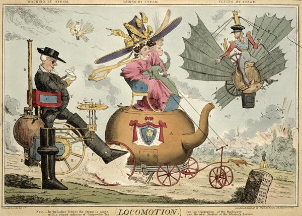 Locomotion - Walking by Steam, Riding by Steam, Flying by Steam, published by Thomas McLean, London