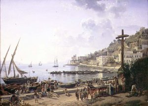 The Bay of Mergellina, Naples, 1827