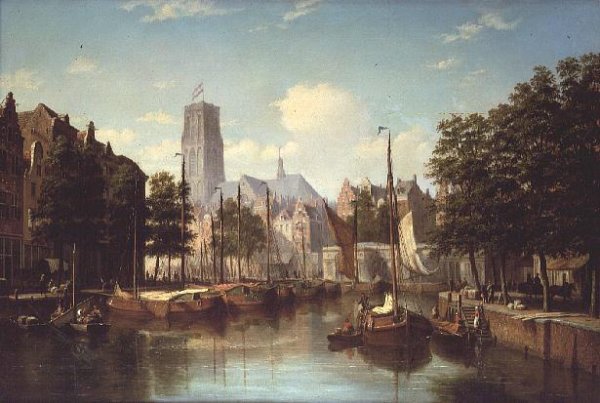 A Dutch Canal Scene, 1867