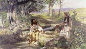 Christ and the Woman of Samaria, 1890