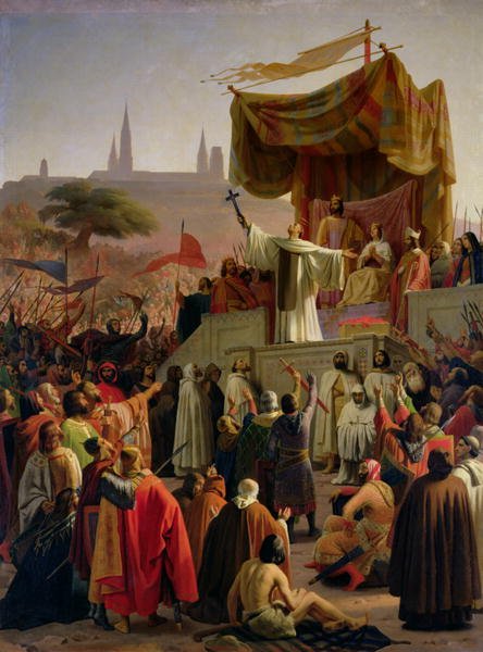 St. Bernard Preaching the Second Crusade in Vezelay, 31st March 1146, 1840