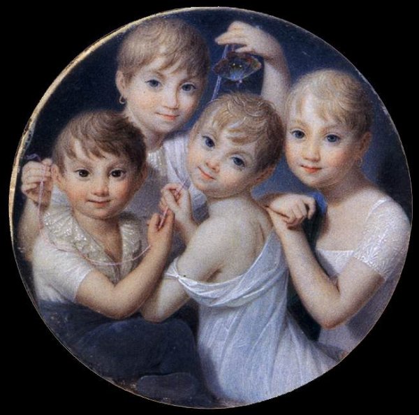 Portrait of the Daughters of Gian Giacomo Trivulzio c. 1807