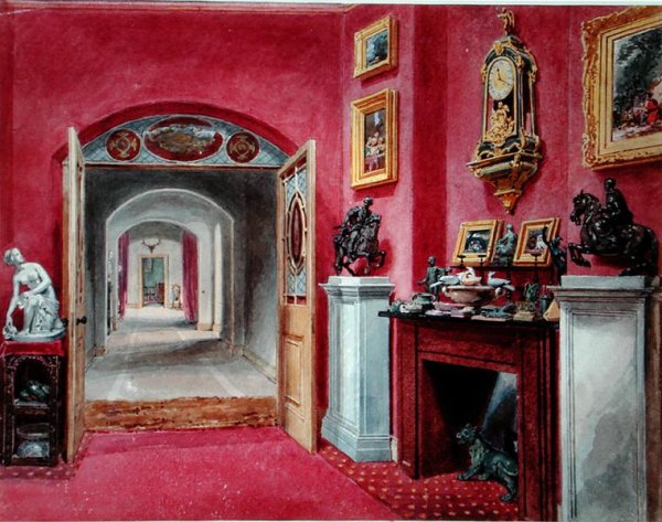 The Ante Room to the Hall, Rempstone Hall, Nottinghamshire