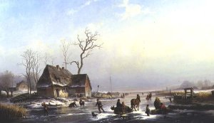 Figures on a Frozen River