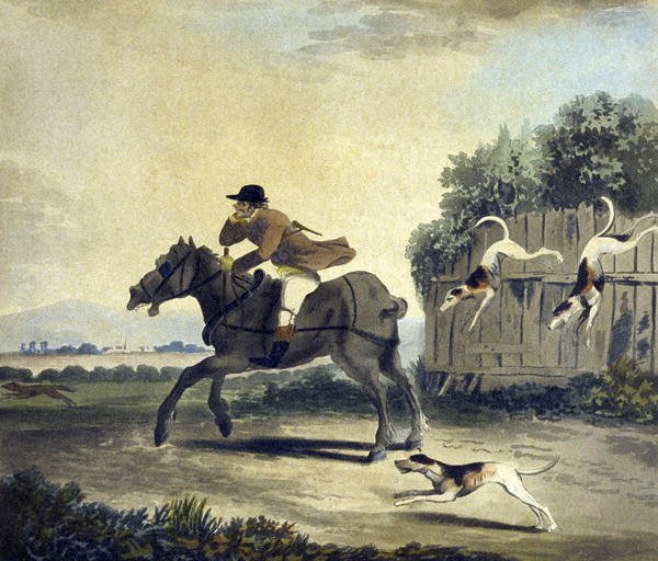 The Fore Horse of the Team, from The Pytchley Hunt, engraved by F.Dukes 1745-1812, 1790