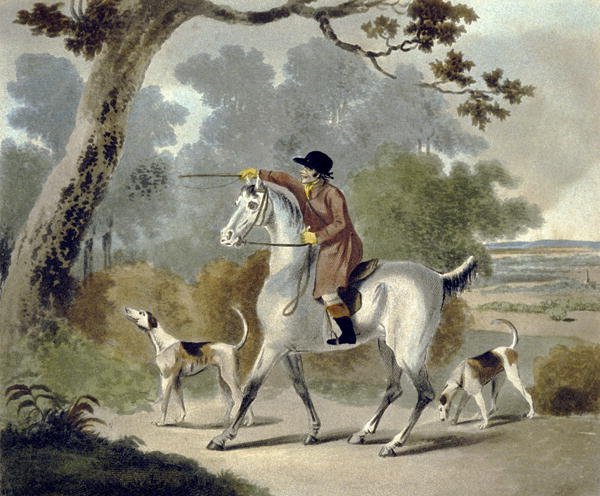 Push Him Tom Boy, from The Pytchley Hunt, engraved by F. Jukes 1745-1812, 1790