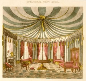 Octangular Tent Room, from Cabinet Makers and Upholsterers Guide, being a Complete Drawing Book, Pub Jones and Co, Smith, George 1783-1869, 1826