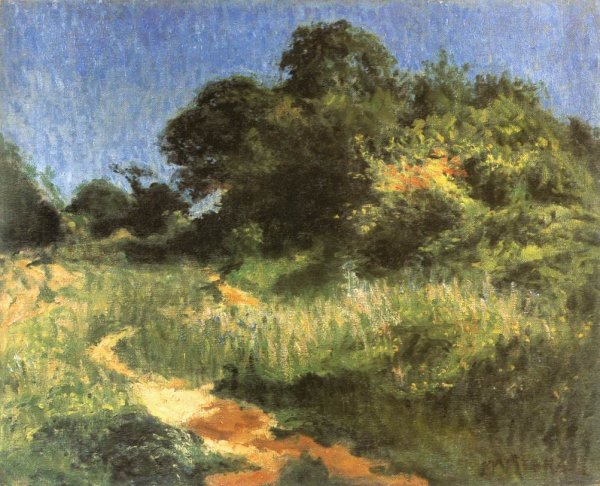 Viraghegy Landscape with a path 1904