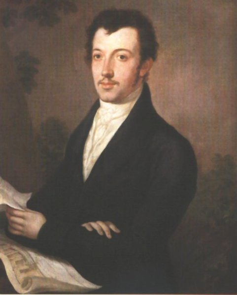 Portrait of a Man Holding a Plan 1823