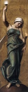 Allegorical Female Figure with Torch