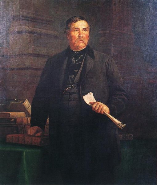 Portrait of Ferenc Deak 1869