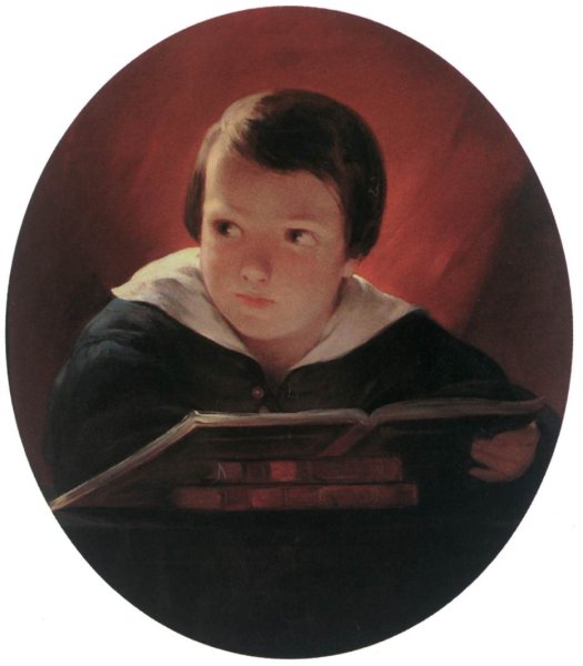 Boy Reading 1843