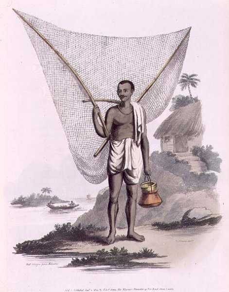 An Indian Fisherman, engraved by Thomas Vivares c.1735-90 pub. by Edward Orme, 1804