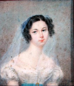 Miniature of Evelina Hanska 1801-82 1825