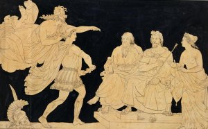 Achilles Restrained by Minerva from Rushing Upon Agamemnon, 1818