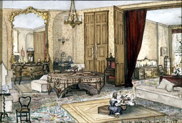 Drawing Room Interior, 1853