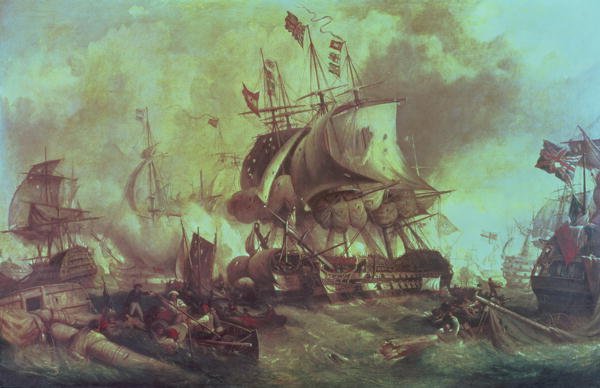 The Battle of Trafalgar, 1805, c.1848