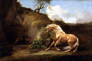 A Horse Frightened by a Lion, c.1790-5