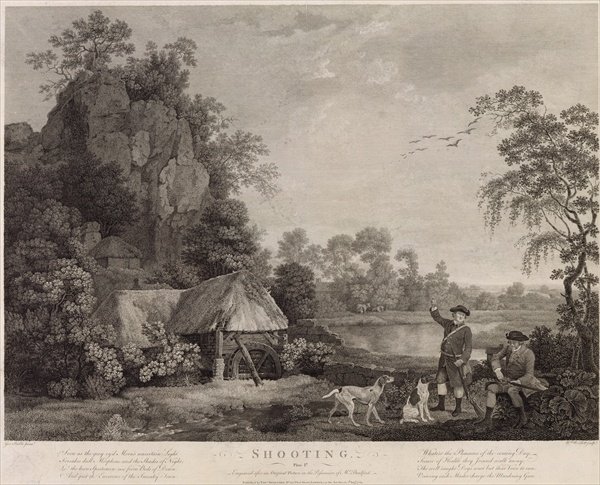 Shooting, plate 1, engraved by William Woollett 1735-85 1769