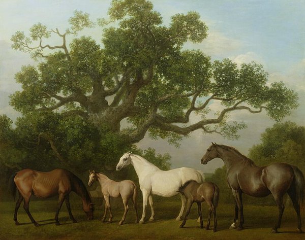 Mares and Foals under an Oak Tree, 1773