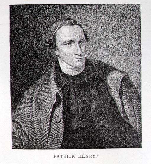 Portrait of Patrick Henry, engraved by William Satchwell Leney 1769-1821 from a print in Analectic Magazine, December 1817