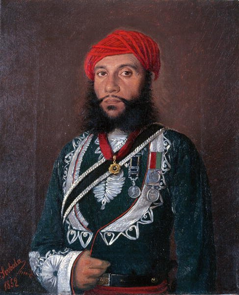 An Indian Officer of the 2nd Regiment Irregular Cavalry, 1852