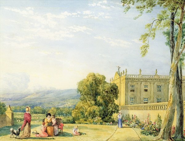 View of Chatsworth, Derbyshire, c.1820