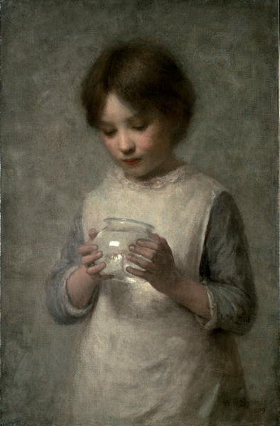 Girl with a Silver Fish, 1889