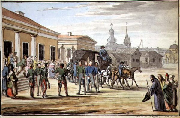 Russian Soldiers Arriving at Krasnoy, 1818