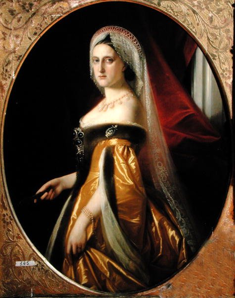 Portrait of Grand Duchess Maria Nikolaevna 1819-76 President of the St. Petersburg Art Academy