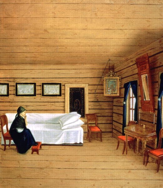 Interior with a seated woman