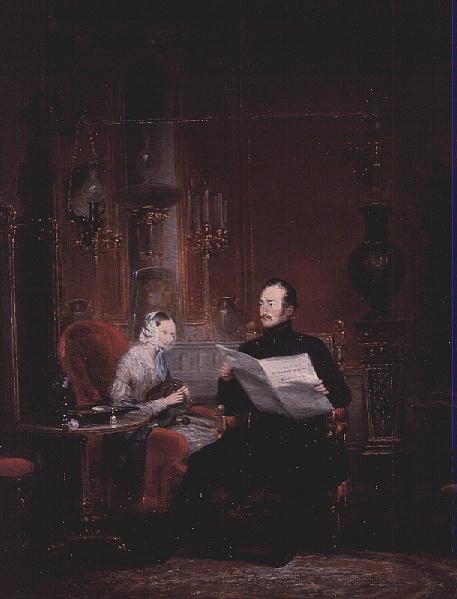 Tsarevich Alexander 1818-81 and his wife Maria Alexandrovna, 1845