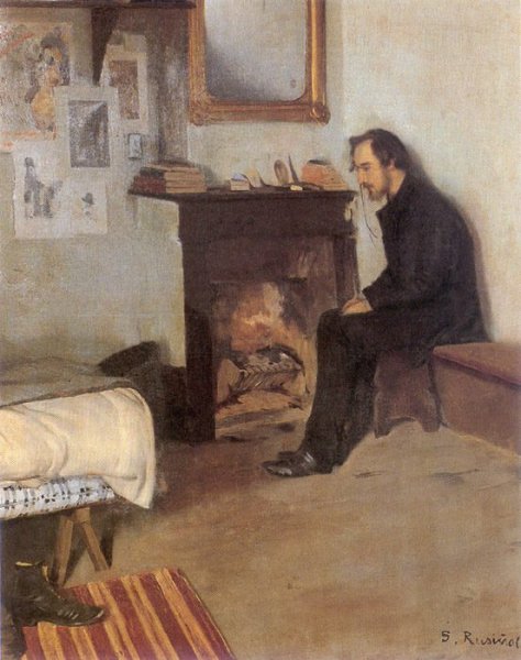 The Bohemian portrait of Erik Satie in his studio in Montmartre, 1891