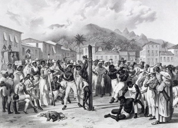 Public Punishments in the Place Ste. Anne, engraved by Deroi, pub. by Engelmann, c.1835