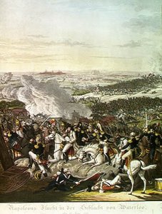 Flight of Napoleon I 1769-1821 Battle of Waterloo, 18th June 1815, 1816