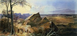 Aborigines in an Australian Landscape