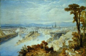 Rouen From St. Catherines Hill, 1849