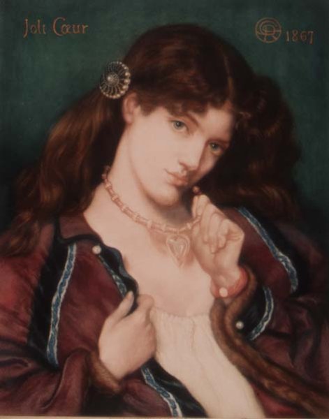 Joli Coeur, after Dante Gabriel Rossetti 1828-82, 1867