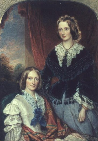 L to R Helen Shelley 1799-1885 and Margaret Shelley 1801-87